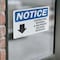 Signmission Contractor Material And Equipment Sign With Symbol, 7 in W x Rectangle, Vinyl Decal OS-2PACK-NS-D-57-L-10821 - alternate 2